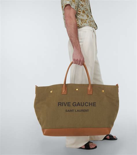 Saint Laurent Rive Gauche Canvas Tote Bag Saint Laurent