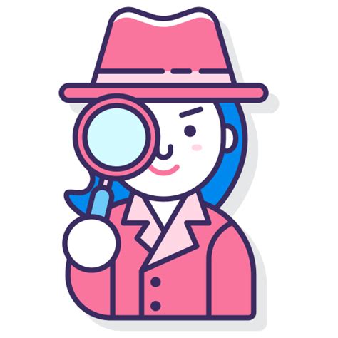 Private Investigator Flaticons Lineal Color Icon