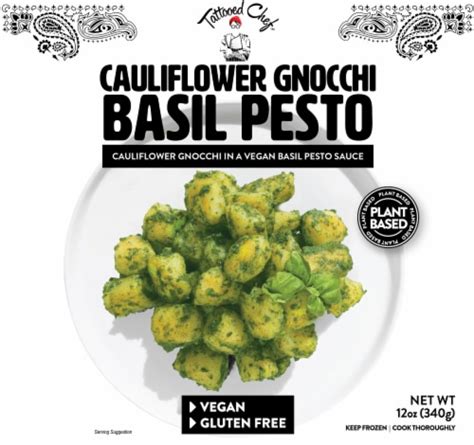 Tattooed Chef Cauliflower Gnocchi With Basil Pesto Oz Kroger