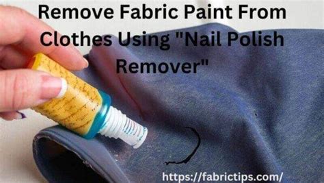 How To Remove Fabric Paint From Clothes Methods Tips And Tricks