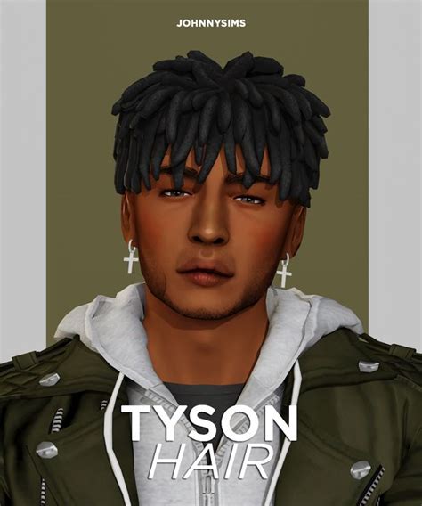 Tyson Hair Johnnysims In Sims Hair Male Sims Hair Sims