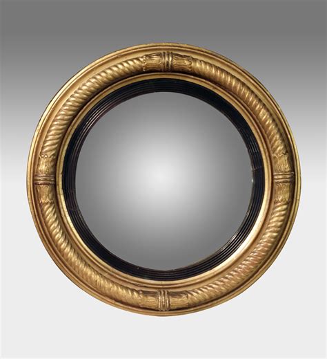 Antique Convex Mirror Gilt Convex Wall Mirror Regency Round Mirror