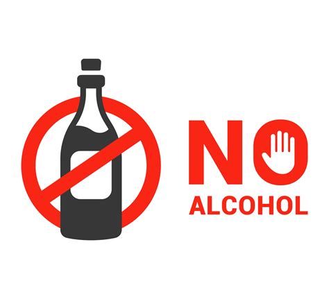 Kein Alkoholsymbol Verbot Von Alkohol Kein Alkoholgesetz Flache