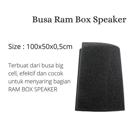 Jual Busa Ram Box Speaker Busa Box Speaker 100x50x0 5cm Shopee