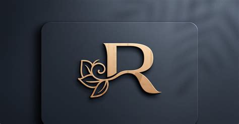 Letter R Monogram Beauty Logo Design - TemplateMonster