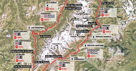 Tour Du Mont Blanc Map Ultra Trail Du Mont Blanc Marathons Fr Tmb