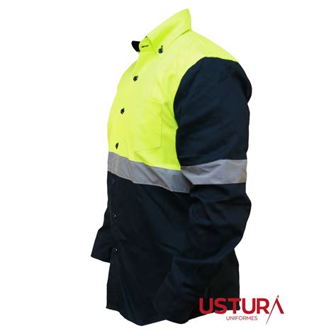 Camisa De Seguridad Con Reflejante Uniformes Ustura