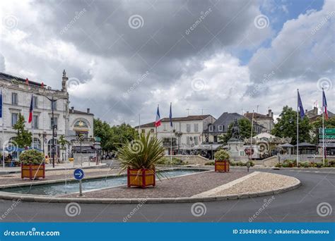 Town Square In Cognac Town Charente France Europe Editorial Photo