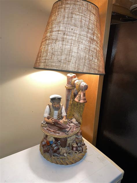 Large Vintage Apsit Bros Nautical Sea Captain Lamp Sea S Ship Art