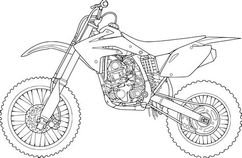 Coloriage Motocross Ktm A Imprimer Coloriage Moto Coloriage De Moto