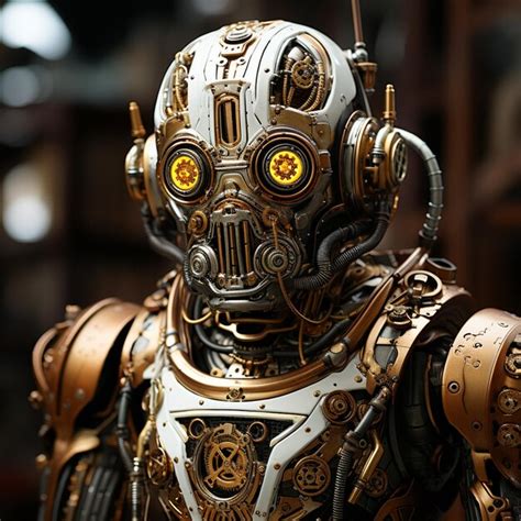 Premium AI Image | Steampunk Robots