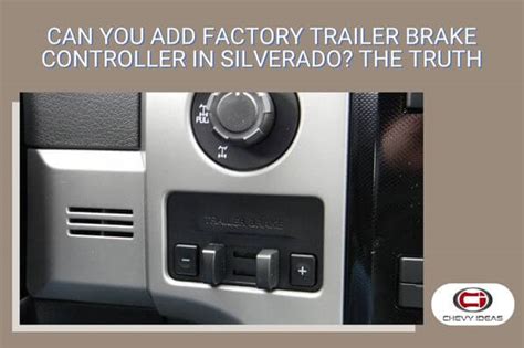 Trailer Brake Controller Silverado