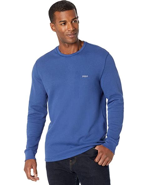 Mens Polo Ralph Lauren Waffle Long Sleeve Crew