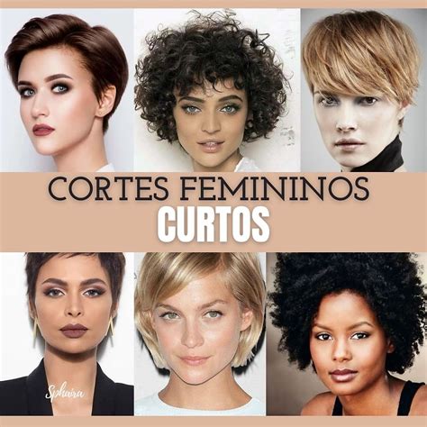 Ideia De Cabelo Curto - Ideias de coques para cabelo curto, médio e longo-Cacheados e lisos