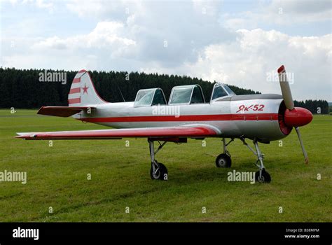 Russian Aircraft Yakovlev Yak 52 Stock Photo Alamy