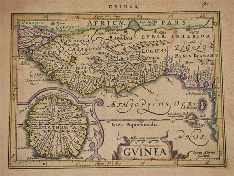 AN ORIGINAL ENGRAVED MAP OF Guinea, Africa. von MERCATOR, G.: HONDIUS