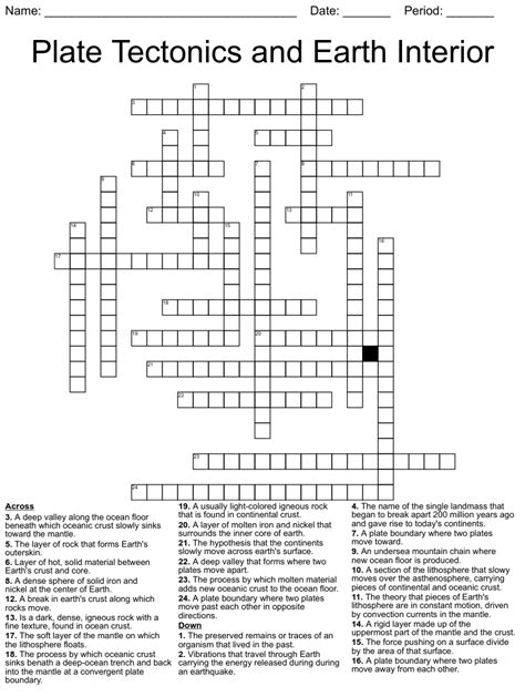 Plate Tectonics Puzzle Worksheet - 25/05/2018 03/09/2019 · worksheet by ...