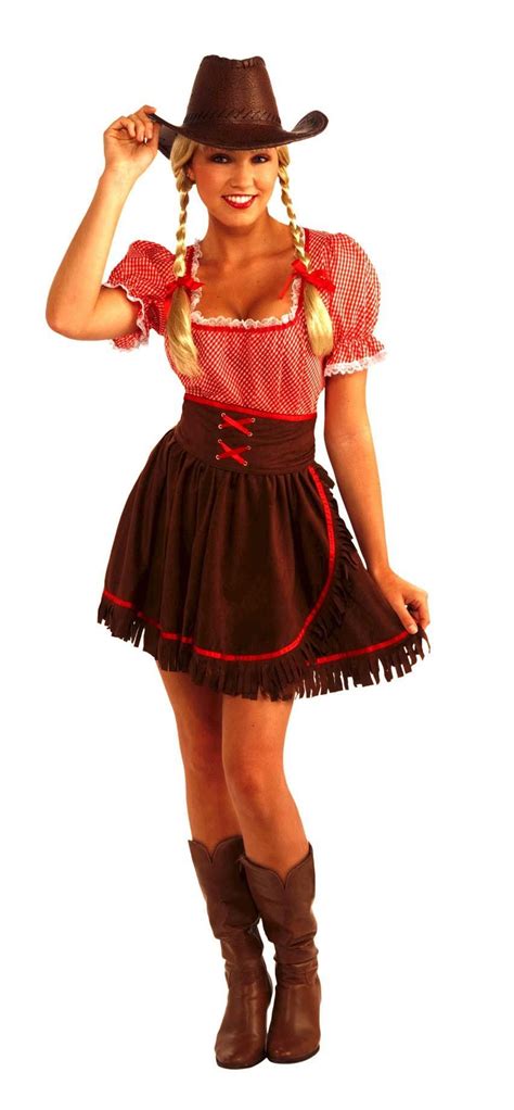 Cowgirl Cowpoke Cutie Costume Dress W Corset Adult Cowgirl Costume