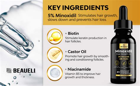 Beaueli 5 Minoxidil For Men And Women Hair Growth Beard