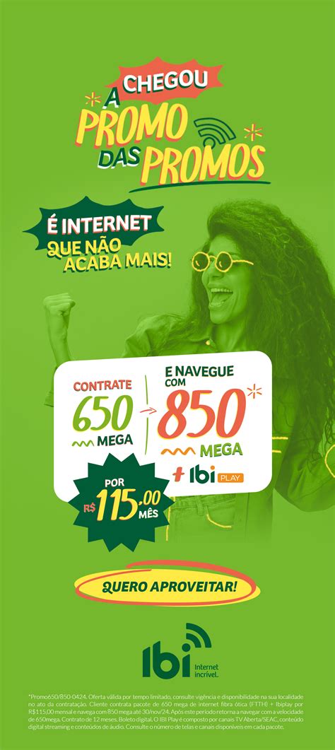 Internet Fibra Tica Para Voc Ibi Internet Incr Vel R Pido E