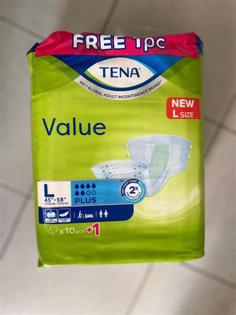 Tena Adult Diaper L Size Beauty Personal Care Sanitary Hygiene On