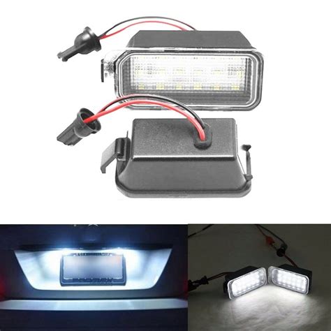 X Error Free White Car Styling Led Rear License Plate Light For