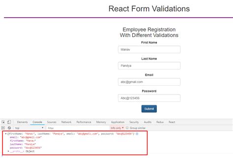 React Form Validations