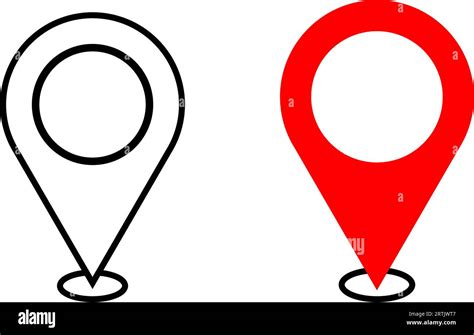 Location Line Icon Place Logo Gps Location Navigation Icon Map Pin