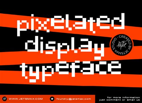 Pixelated Display Font