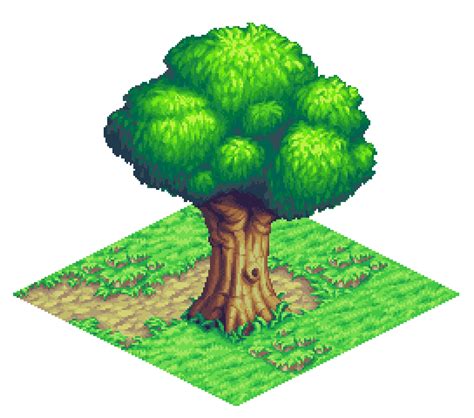 Isometric Tree By Timjonsson Pixel Art Tutorial Indie Game Art Pixel Art