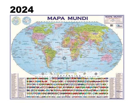 Mapa Mundi Politico Escolar 120cm X 90cm Gigante SPM Mapas