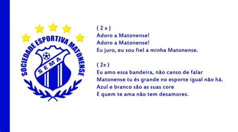 Hino Da Sociedade Esportiva Matonense Matão Sp Arquivos De Futebol Do Brasil