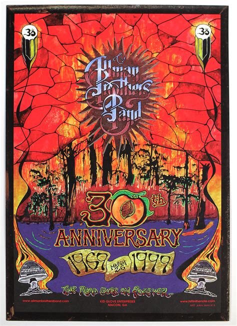 Lot Detail The Allman Brothers Band 30th Anniversary Original Concert Poster