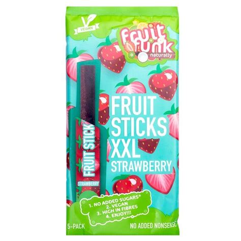 Achat Fruitfunk Fruit Sticks Xxl Fraise Pack De 5 En Gros