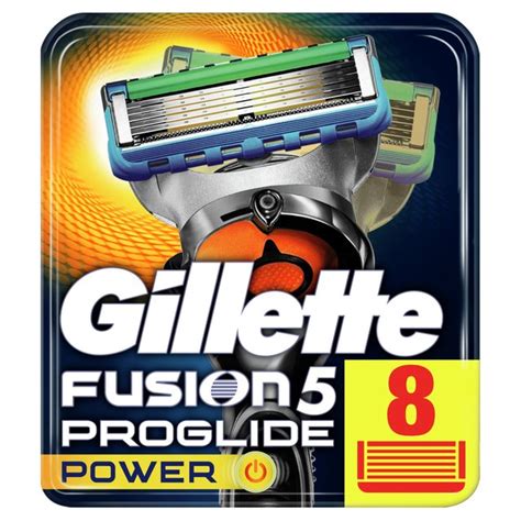 Gillette Fusion Proglide Power Razor Blades 8 Per Pack From Ocado