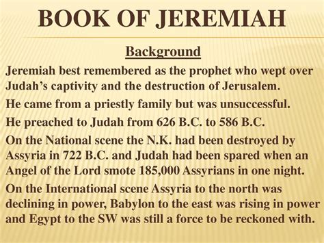 Book Of Jeremiah Background Ppt Download