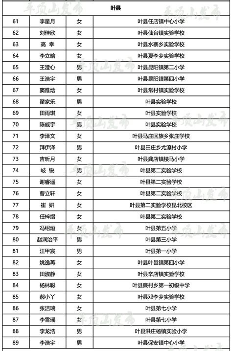 祝贺！叶县3个集体29名个人拟获河南省“红领巾奖章”四星章荣誉称号年度名单少先队员