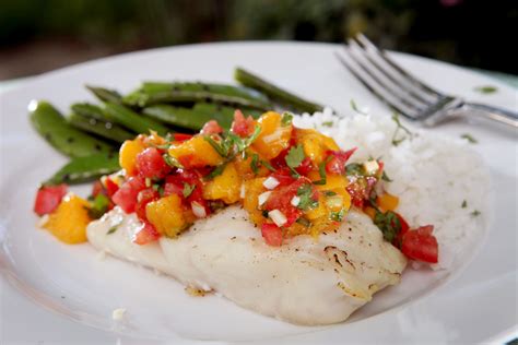 Grilled Halibut With Mango Salsa Recipe Grilled Halibut Mango