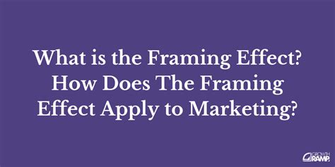 What Is The Framing Effect How Does It Apply To Marketing