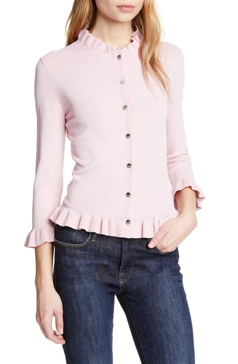 Ted Baker London Treesa Frill Detail Cardigan Nordstrom Fashion