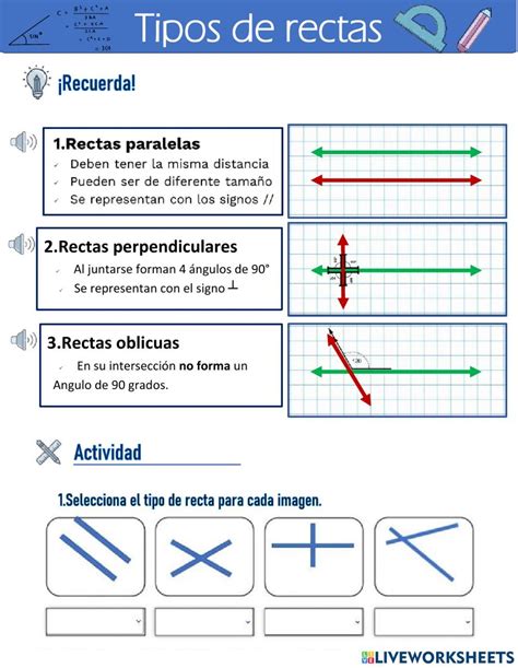 Rectas Paralelas Secantes Y Perpendiculares Activity Artofit