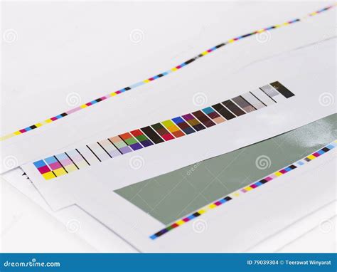 Color Chart On Digital Printing Offset Industry Layout Work Process ...