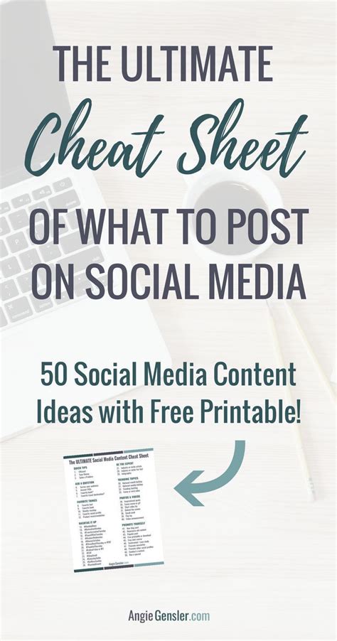 Get These 100 Ideas Of What To Post On Social Media Social Media