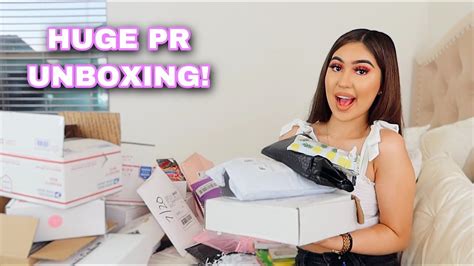 Huge Pr Unboxing Haul Youtube