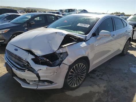 2017 Ford Fusion Se For Sale Tx Dallas Thu Jan 18 2024 Used And Repairable Salvage Cars