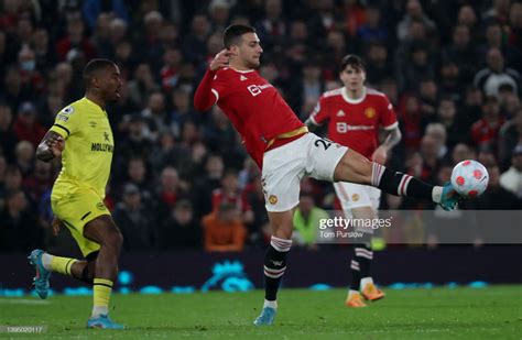 Diogo Dalot of Manchester United in action during the Premier League ...