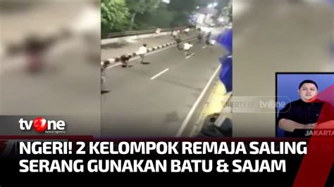 Video Amatir Merekam Aksi Tawuran Kelompok Remaja Di Kampung Melayu