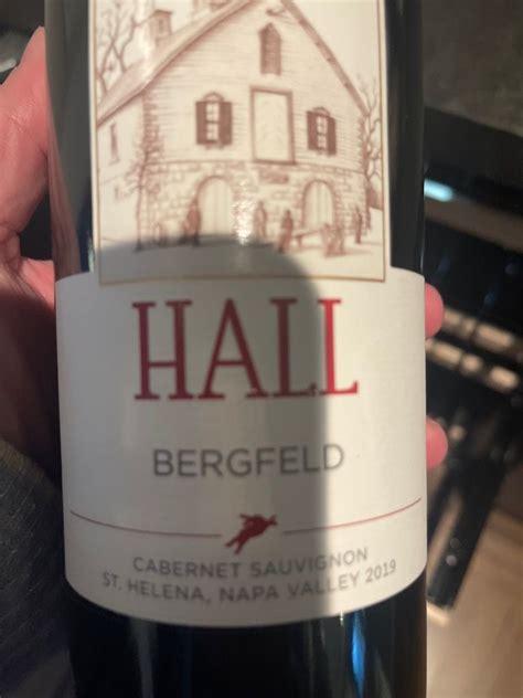 2019 Hall Cabernet Sauvignon Bergfeld Usa California Napa Valley St