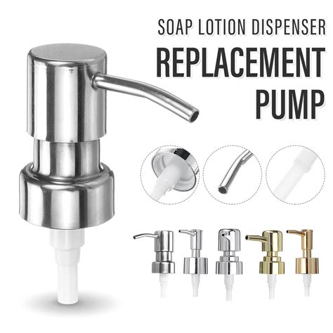 1pcs Stainless Steelplastic Soap Lotion Dispenser Pumps Replacement Pump Fit For 098inch