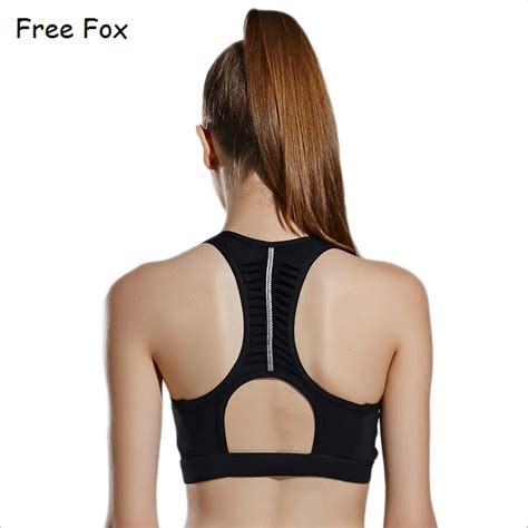 Women Shakeproof Sports Bras Solid Athleisure Padded Bra Fitness